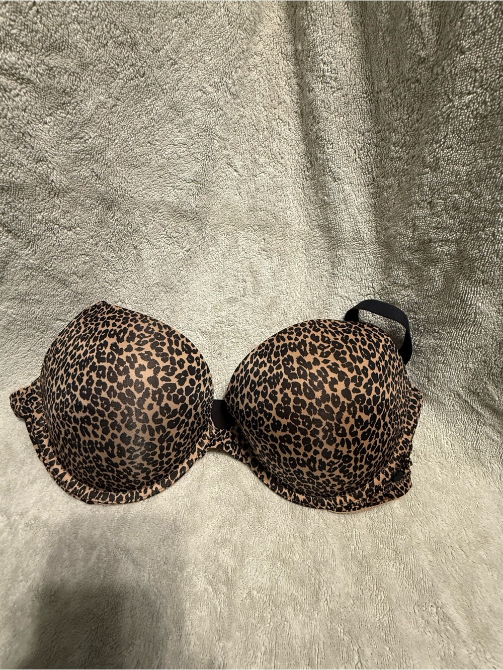 Victoria's Secret Leopard Print Push-Up Bra in Tan and Black